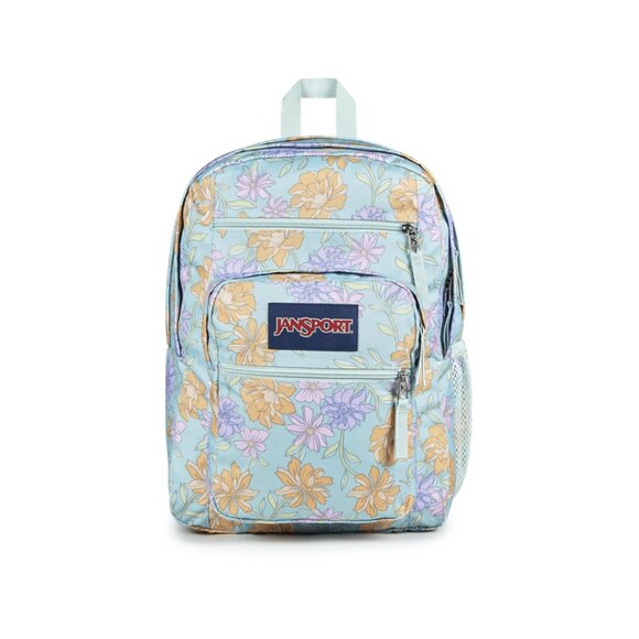 JanSport Big Student Extra-Large Backpack Faded Floral Frest Mint JS0A47JKKU7 - Picture 1 of 6